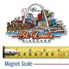 St. Louis, Missouri City Magnet by Classic Magnets, 3D Rubber Vintage-Style Collectible Souvenirs and Gifts Made in the USA, 4.32" x 2.89" view 2