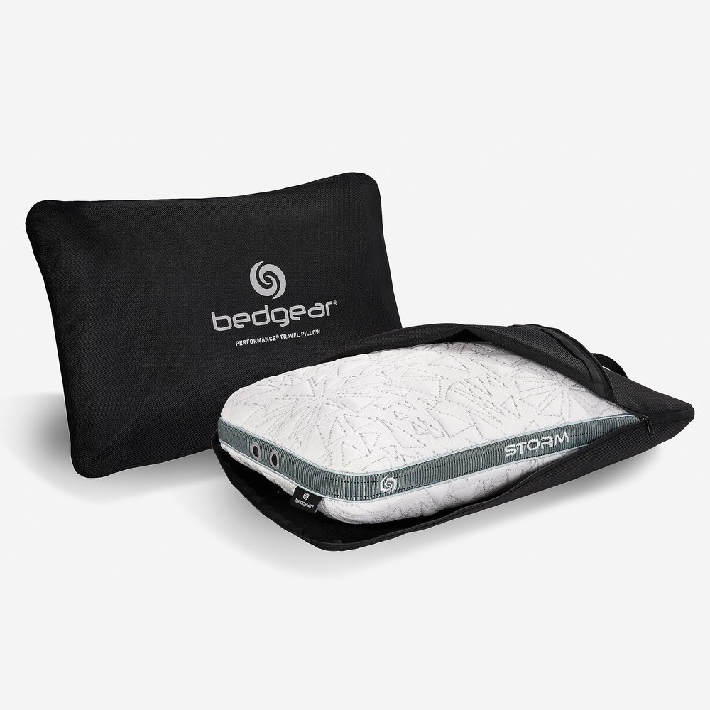 Bedgear Storm Performance Pillow  Cooling Bed Pillow for Hot Sleepers, Medium Firm Support for All Sleep Positions  Dual-Sided Comfort, Breathable Air-X Mesh, Washable Ver-Tex Cover, Travel Size
