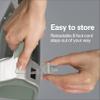 Hamilton Beach Steam Iron & Vertical Steamer for Clothes with Scratch-Resistant Durathon Soleplate, Digital Fabric Selector + 8 Retractable Cord, 3-Way Auto Shutoff, Anti-Drip, 1800 Watts, Green view 4