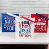 Fun Express 15" x 17" Large Faith Fourth of July Nonwoven Tote Bags - 12 Pieces view 3