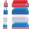 Fun Express 6" x 6" Mega Patriotic Mini Nonwoven Tote Bag Assortment  100 Pieces view 1