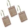 Zahari Home Sinatra Shower Curtain Hooks Pack of 12 Modern Classic Decorative Bathroom Decor, Blush view 1