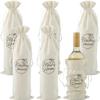 Fun Express Maid of Honor & Bridesmaid Wine Drawstring Bags - 6 Pieces view 1