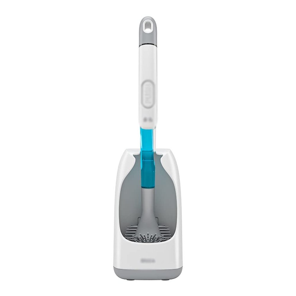 KIZQYN Toilet Brush Toilet Brush Holder Household Wall-Mounted Toilet Bowl Brush Bathroom Soft Silicone Toilet Cleaning Brush 360 No Dead end Toilet Brushs Toilet Cleaner Brush