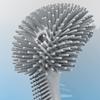 KIZQYN Toilet Brush Toilet Brush Holder Household Wall-Mounted Toilet Bowl Brush Bathroom Soft Silicone Toilet Cleaning Brush 360 No Dead end Toilet Brushs Toilet Cleaner Brush view 4