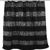 Zahari Home Sinatra Bathroom Shower Curtain Glamorous Bling Fabric Shower Curtain, 72"x70", Black view 1