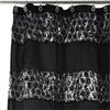 Zahari Home Sinatra Bathroom Shower Curtain Glamorous Bling Fabric Shower Curtain, 72"x70", Black view 3