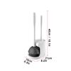 KIZQYN Toilet Brush Toilet Brush Holder Bathroom Long Handle Toilet Cleaning Brush Household Two-in-one Toilet Bowl Brush 360 No Dead Angle Cleaning Brushs Set Toilet Cleaner Brush view 2