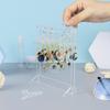 AxeWoodz Earrig Hanger Rack with Mini Hanger, Clear Acrylic Earring Holder Stand, Cute Earring Display, Stand Earrings Rack Organizer for Women Girls (Clear) view 4
