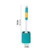 KIZQYN Toilet Brush Toilet Brush Holder Household Wall-Mounted Hydraulic Silicone Toilet Brush Bathroom Long Handle Cleaning Brushs with Base Toilet Bowl Brush Set Toilet Cleaner Brush view 2