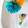 KIZQYN Toilet Brush Toilet Brush Holder Household Wall-Mounted Hydraulic Silicone Toilet Brush Bathroom Long Handle Cleaning Brushs with Base Toilet Bowl Brush Set Toilet Cleaner Brush view 3