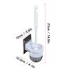 KIZQYN Toilet Brush Toilet Brush Holder Household Wall-Mounted Toilet Cleaning Brush Bathroom Toilets Soft Bristles 360 No Dead Angle Toilet Bowl Brush Set Toilet Cleaner Brush view 2