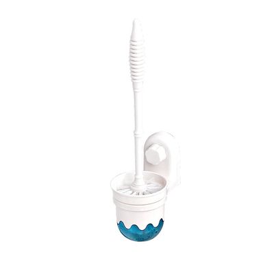 KIZQYN Toilet Brush Toilet Brush Holder Household Wall-Mounted Toilet Bowl Brush Bathroom Long Handle Cleaning Brush 360 No Dead end Toilet Cleaning Brushs Set Toilet Cleaner Brush