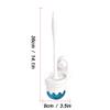 KIZQYN Toilet Brush Toilet Brush Holder Household Wall-Mounted Toilet Bowl Brush Bathroom Long Handle Cleaning Brush 360 No Dead end Toilet Cleaning Brushs Set Toilet Cleaner Brush view 2