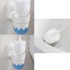 KIZQYN Toilet Brush Toilet Brush Holder Household Wall-Mounted Toilet Bowl Brush Bathroom Long Handle Cleaning Brush 360 No Dead end Toilet Cleaning Brushs Set Toilet Cleaner Brush view 3