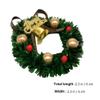 4Pcs Mini Christmas Wreaths Small Wreath for Craft Dollhouse Garland Winter Snow Ornaments with Gold Bells Red Berries for Cabinet Windows Kitchen Festive Decor view 2
