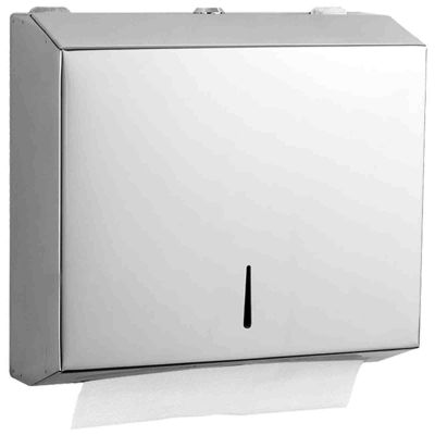 Holder Paper Towel Dispenser Wall Mounted Paper Towel Holder with Lock for Bathroom Kitchen Commercial Office/Gold tissue box (Color : Silver)