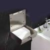 Holder Paper Towel Dispenser Wall Mounted Paper Towel Holder with Lock for Bathroom Kitchen Commercial Office/Gold tissue box (Color : Silver) view 2