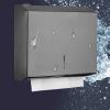Holder Paper Towel Dispenser Wall Mounted Paper Towel Holder with Lock for Bathroom Kitchen Commercial Office/Gold tissue box (Color : Silver) view 4