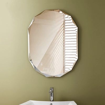 50x70cm Explosion-Proof Vanity Mirror, HD Wall Mirror, Modern Decorative Mirror, Bathroom Shaving Mirror, Horizontal Or Vertical Hanging, 45x60cm, 60x80cm (Size : 45x60cm/17.7x23.6in)