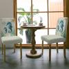 8PCS Dining Chair Covers Stretch Spandex Slipcovers Nautical Compass Seahorse Seaweed Removable Washable Dining Room Seat Cover Cushion Protector for Home Hotel Banquet Marine Life on Retro Paper view 3