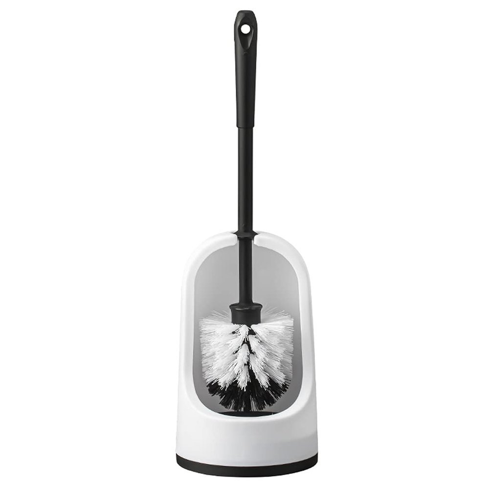 KIZQYN Toilet Brush Toilet Brush Holder Household Toilet Bowl Brush Bathroom Toilet Soft Bristles Cleaning Brush 360 No Dead Angle Cleaning Brushs with Base Toilet Cleaner Brush