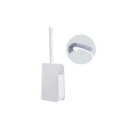 KIZQYN Toilet Brush Toilet Brush Holder Household Bathroom Toilet Toilet Cleaning Brush 360 No Dead End Toilet Bowl Brush with Base Package Toilet Cleaner Brush (Color : Gris)