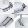 KIZQYN Toilet Brush Toilet Brush Holder Household Bathroom Toilet Toilet Cleaning Brush 360 No Dead End Toilet Bowl Brush with Base Package Toilet Cleaner Brush (Color : Gris) view 4