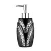 Zahari Home Sinatra Soap Dispenser/Lotion Pump Unique Design Bling Glass Mosaic Dcor, Black view 1