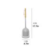 KIZQYN Toilet Brush Toilet Brush Holder Household Wall-Mounted Toilet Bowl Brush Bathroom Long-Handled Toilet Cleaning Brush 360 No Dead Angle Cleaning Brushs with Base Toilet Cleaner Brush view 2