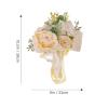 DECHOUS Bridal Shower Table Decor Realistic Artificial Flower Bouquet for Wedding Bride Bridal Decorations Wedding Aisle Decor view 2