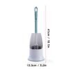 KIZQYN Toilet Brush Toilet Brush Holder Household Toilet Bowl Brush Bathroom Toilet Cleaning Brush Silicone Long Handle Toilet Cleaning Brushs with Base Set Toilet Cleaner Brush (Color : Brass) view 2