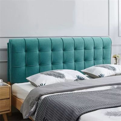 ZZYK Headboard Backrest Large Upholstered Sponge Filling Reading Pillow Adult Back Lumbar Support Pad Headboard Removable Cover for Day Bed Bunk Bed,Blue,Paste 70.8"/180cm