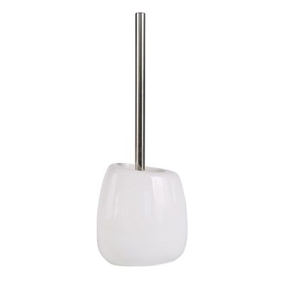 KIZQYN Toilet Brush Toilet Brush Holder Household Toilet Bowl Brush Ceramic Base Bathroom Toilet Cleaning Brush Stainless Steel Long Handle Cleaning Brushs Set Toilet Cleaner Brush (Color : 1)