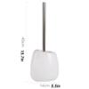 KIZQYN Toilet Brush Toilet Brush Holder Household Toilet Bowl Brush Ceramic Base Bathroom Toilet Cleaning Brush Stainless Steel Long Handle Cleaning Brushs Set Toilet Cleaner Brush (Color : 1) view 2