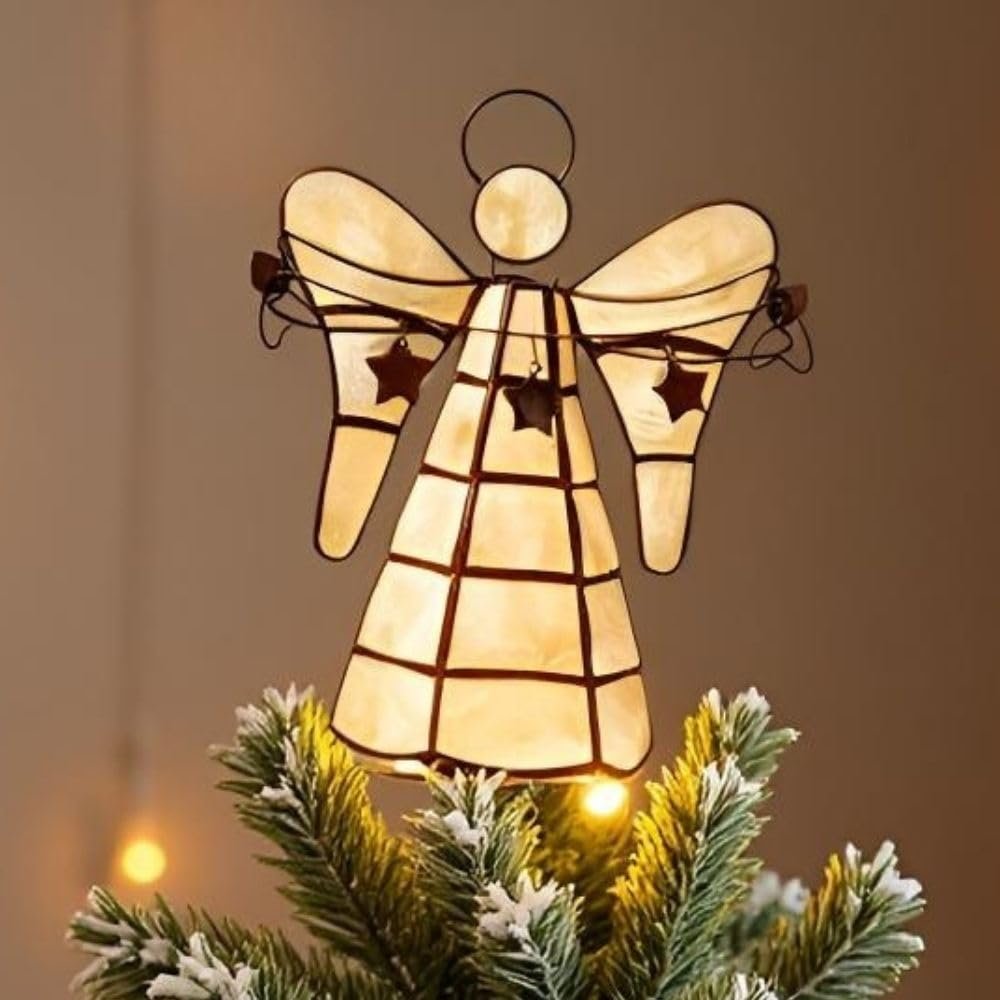 Small Capiz Shell Angel Tree Topper