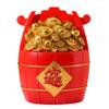 PRETYZOOM 1pc Fu Bucket Bank Decor Good Luck Treasure Basin Figurine Retro Decor Good Luck Figurine Money Bag Auspicious Ornament Car Toys Chinese Style Box Resin Child view 1