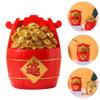 PRETYZOOM 1pc Fu Bucket Bank Decor Good Luck Treasure Basin Figurine Retro Decor Good Luck Figurine Money Bag Auspicious Ornament Car Toys Chinese Style Box Resin Child view 4