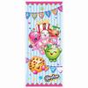 Shopkins Birthday Party Supplies Bundle Pack includes 1 Happy Birthday Banner, 1 Door Poster, 8 Photo Props, 8 Loot Bags, 8 BounceBalls, 24Tattoos, 1 Dinosaur Sticker Sheet view 3