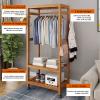 EQHAIR Floor Hanger Stand, Floor Hanger for Clothes, Clothes Garment Coat Rack with Bottom Shelf, Clothing Rack for Hanging Clothes, Coats, Skirts, Shirts, Sweaters (80cm) view 2