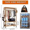 EQHAIR Floor Hanger Stand, Floor Hanger for Clothes, Clothes Garment Coat Rack with Bottom Shelf, Clothing Rack for Hanging Clothes, Coats, Skirts, Shirts, Sweaters (80cm) view 4
