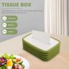 FOMIYES Silicone Tissue Box Holder Compact Stylish Napkin Organizer for Home Office and Restaurant Use Space-Saving Design Easy to Use view 4