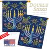 Ornament Collection Lighting Hanukkah House Flag Wintertime Candle Bonsai Menorah Jewish Chanukah David Small Decorative Gift Yard Banner Double-Sided Made in USA 28 X 40 view 3