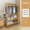EQHAIR Coat Rack Stand, Floor Hanger, Entryway Coat Stand, with Bottom Shelf, Clothing Rack, for Indoor, Balcony, Living Room, Bed Room Hanging Clothes Rack (70cm) view 4