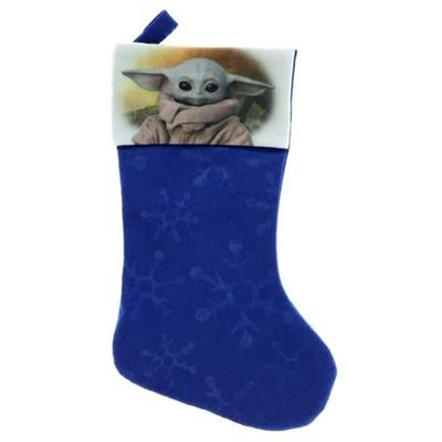 Ruz The Mandolorian Baby Yoda Kids Felt Holiday Stocking Home Decor