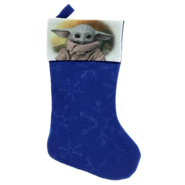 Ruz The Mandolorian Baby Yoda Kids Felt Holiday Stocking Home Decor