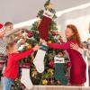 Cysincos Personalized Christmas Stockings 5PCS Custom Name Family Christmas Stockings 18 Large Knitted Xmas Fireplace Hanging Stocking for Kids,Stocking for Holiday Family Party Decoration view 2