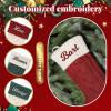Cysincos Personalized Christmas Stockings 5PCS Custom Name Family Christmas Stockings 18 Large Knitted Xmas Fireplace Hanging Stocking for Kids,Stocking for Holiday Family Party Decoration view 4