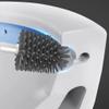 KIZQYN Toilet Brush Toilet Brush Holder Household Wall-Mounted Toilet Bowl Brush Bathroom Long-Handled Soft Hair Cleaning Brush Modern Creative Silicone Toilet Brushs Set Toilet Cleaner Brush view 4