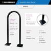 Sandbaggy In Ground Bike Rack | U Shaped, Commercial, Outdoor, 1 Loop, Steel | Black, 14.5" x 34" (1) view 3